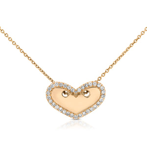 SLIDING HEART DIAMOND NECKLACE