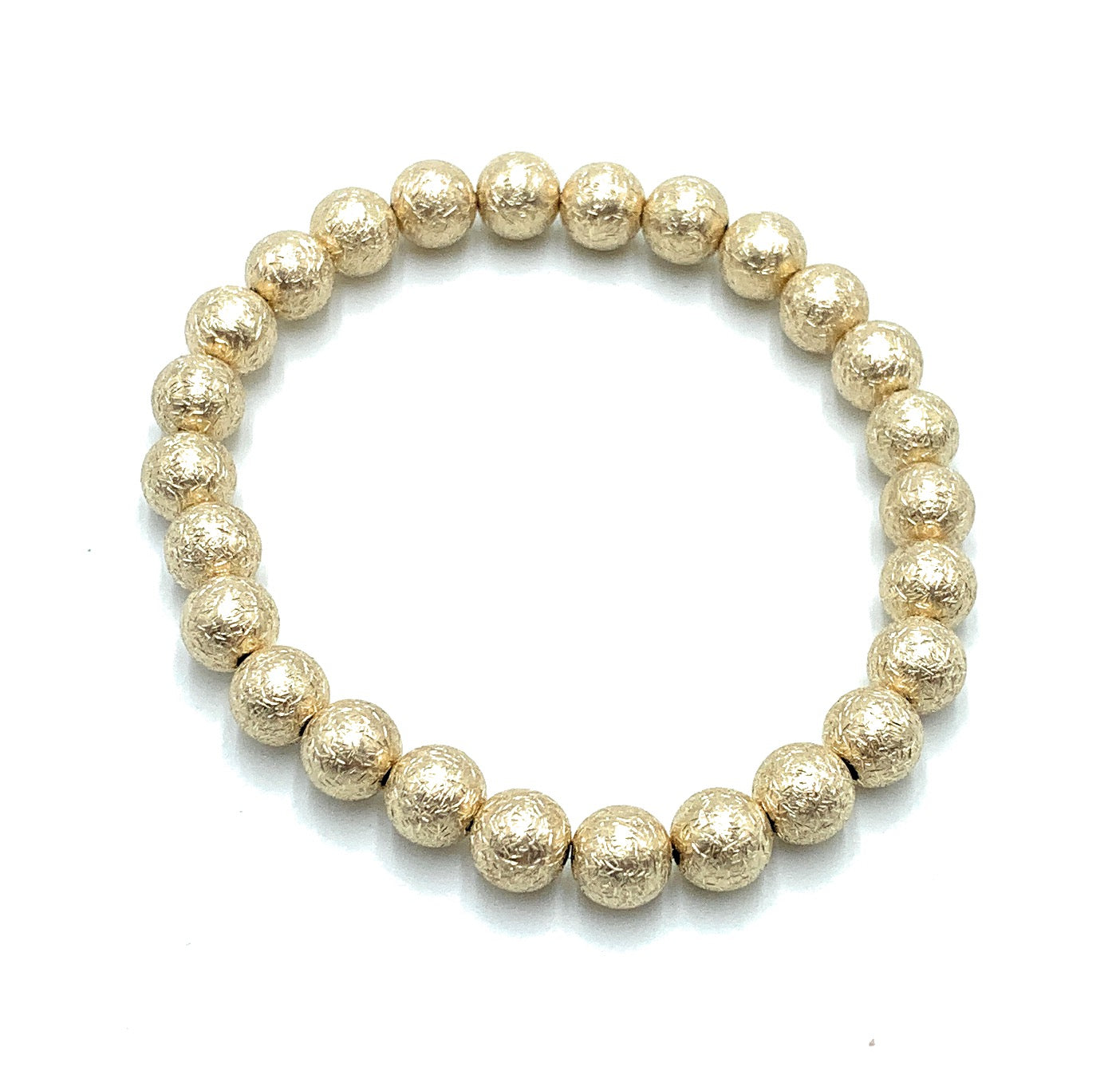 Textured gold bead bracelet - Boussidan Joaillerie